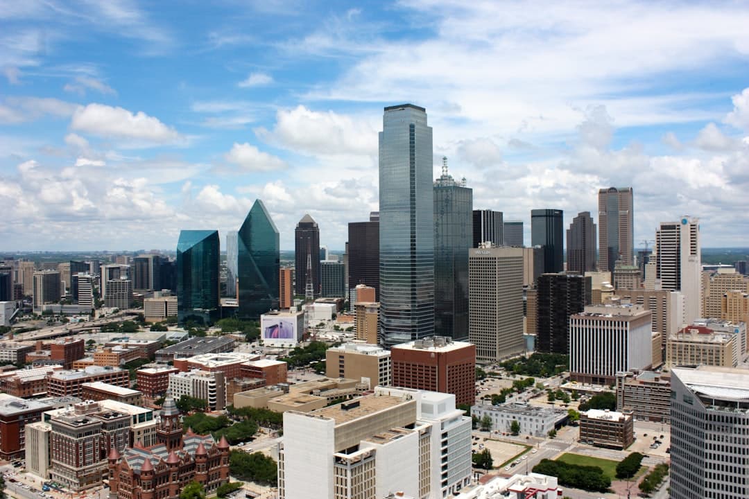 Dallas skyline at dusk